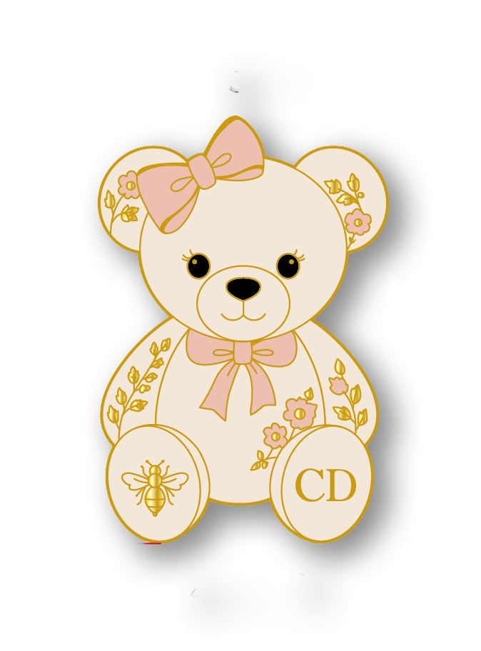 Amélia Bear Magnetic Pin Golden Era Collection