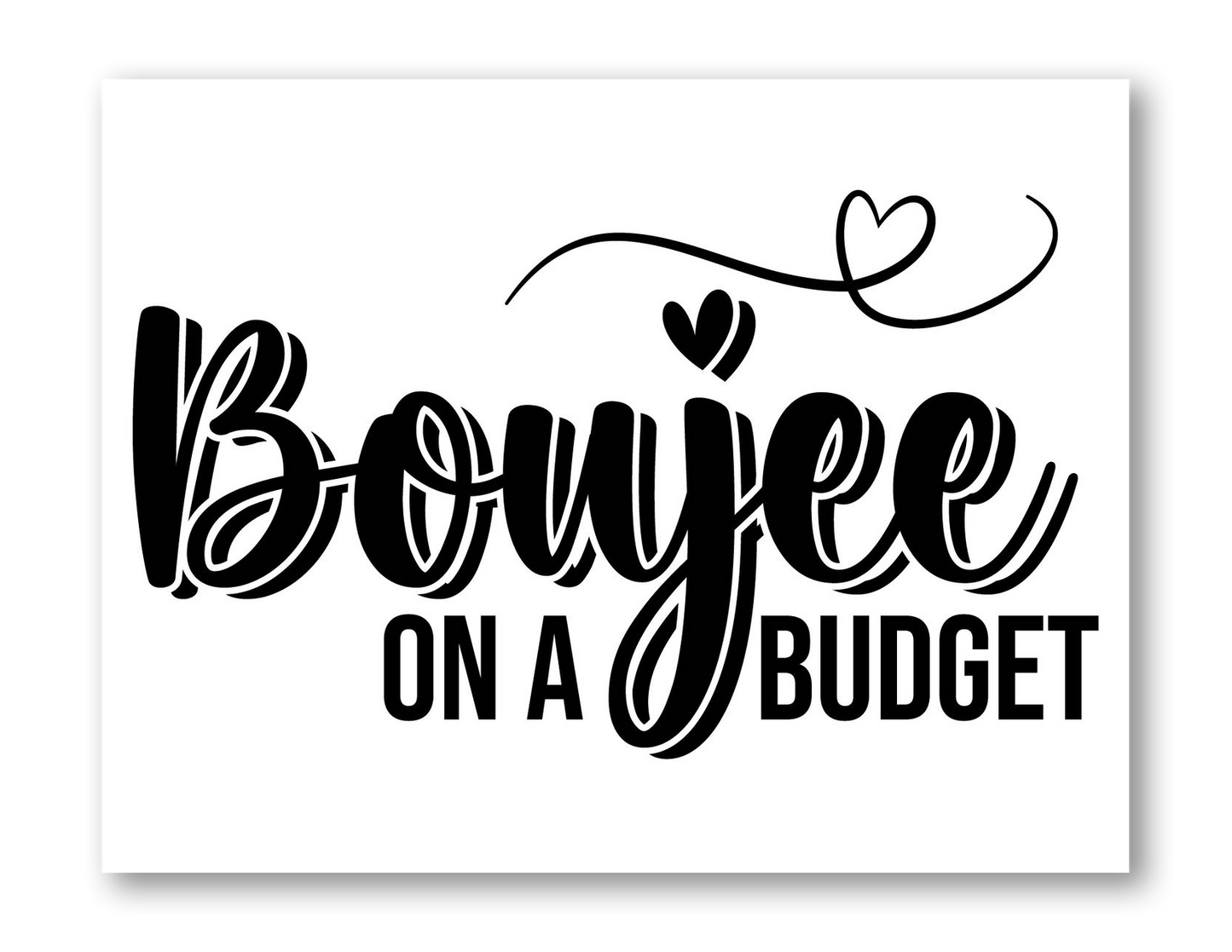 Boujee on a Budget Golf Foil Decal Sticker