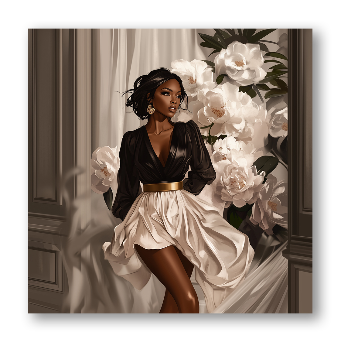 Black Fashion Girl Dashboard Stickerbook VOL 37