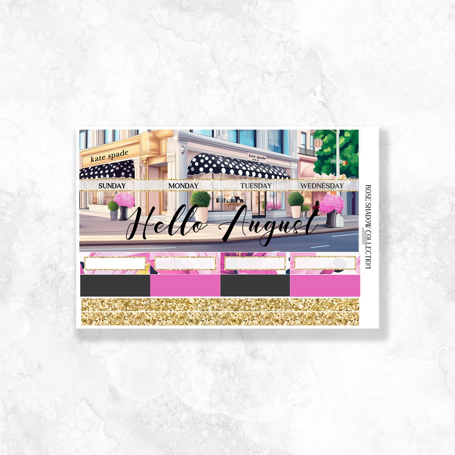 August Mystery Spade 2025 Monthly A5 Wide Standard Planner Insert