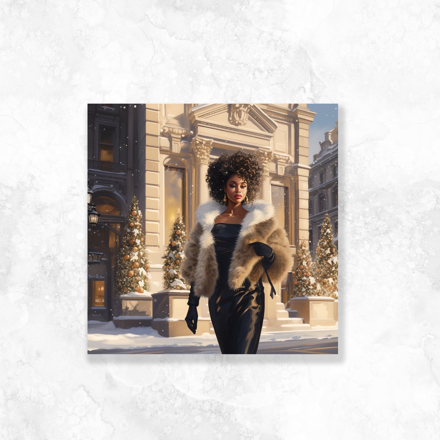 Black Fashionista Chanel Christmas Dashboard