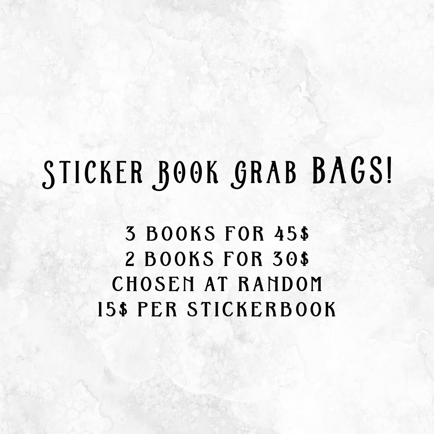 Sticker Book Grab Bag READY TO SHIP