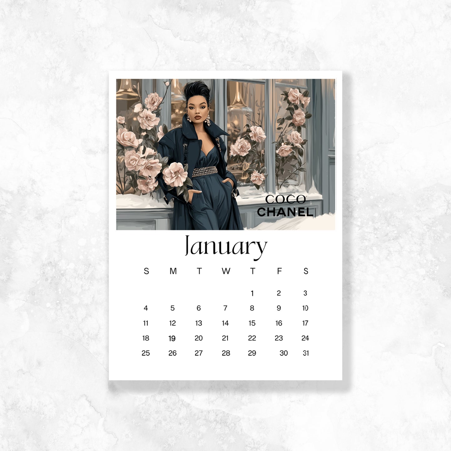 2026 Calendar Dashboards (Gold Foil Only) choose your size 12 MONTH BUNDLE