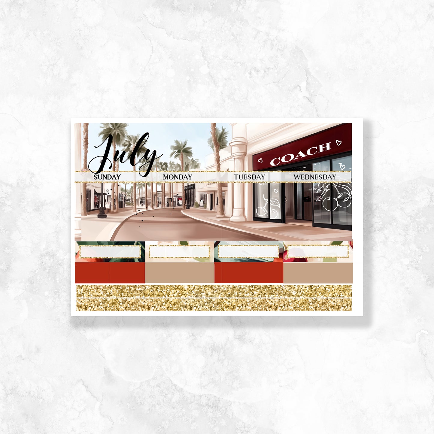 July 2025 Monthly A5 Wide Standard Planner Insert
