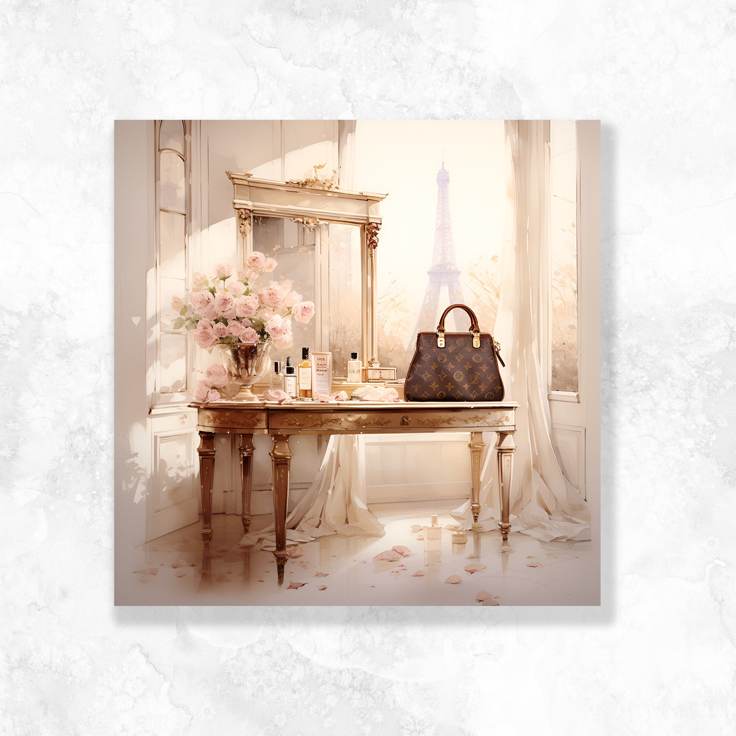 Dresser with LV Bag LV Cherry Blossom Dashboard