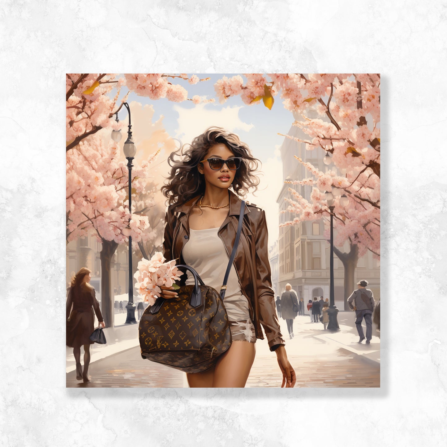 LV Back Girl 1 LV Cherry Blossom Dashboard