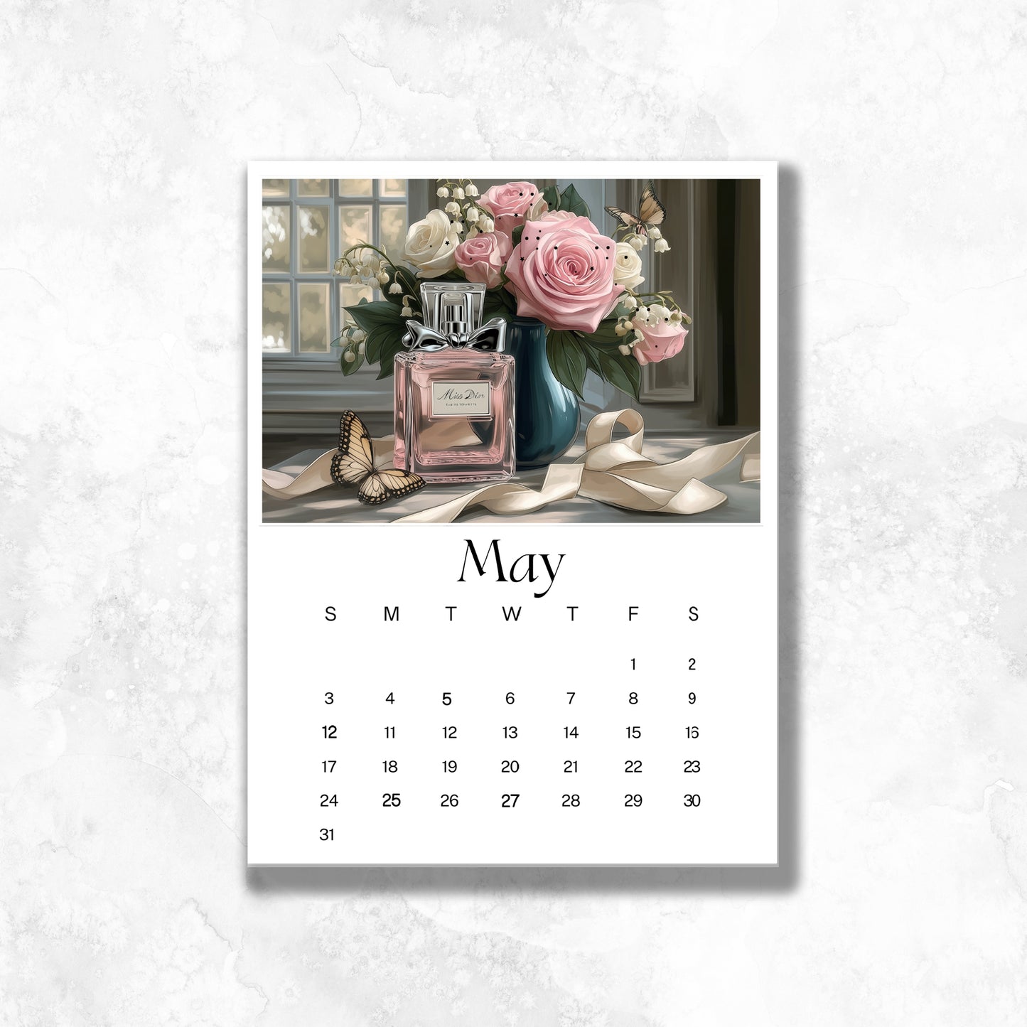 2026 Calendar Dashboards (Gold Foil Only) choose your size 12 MONTH BUNDLE