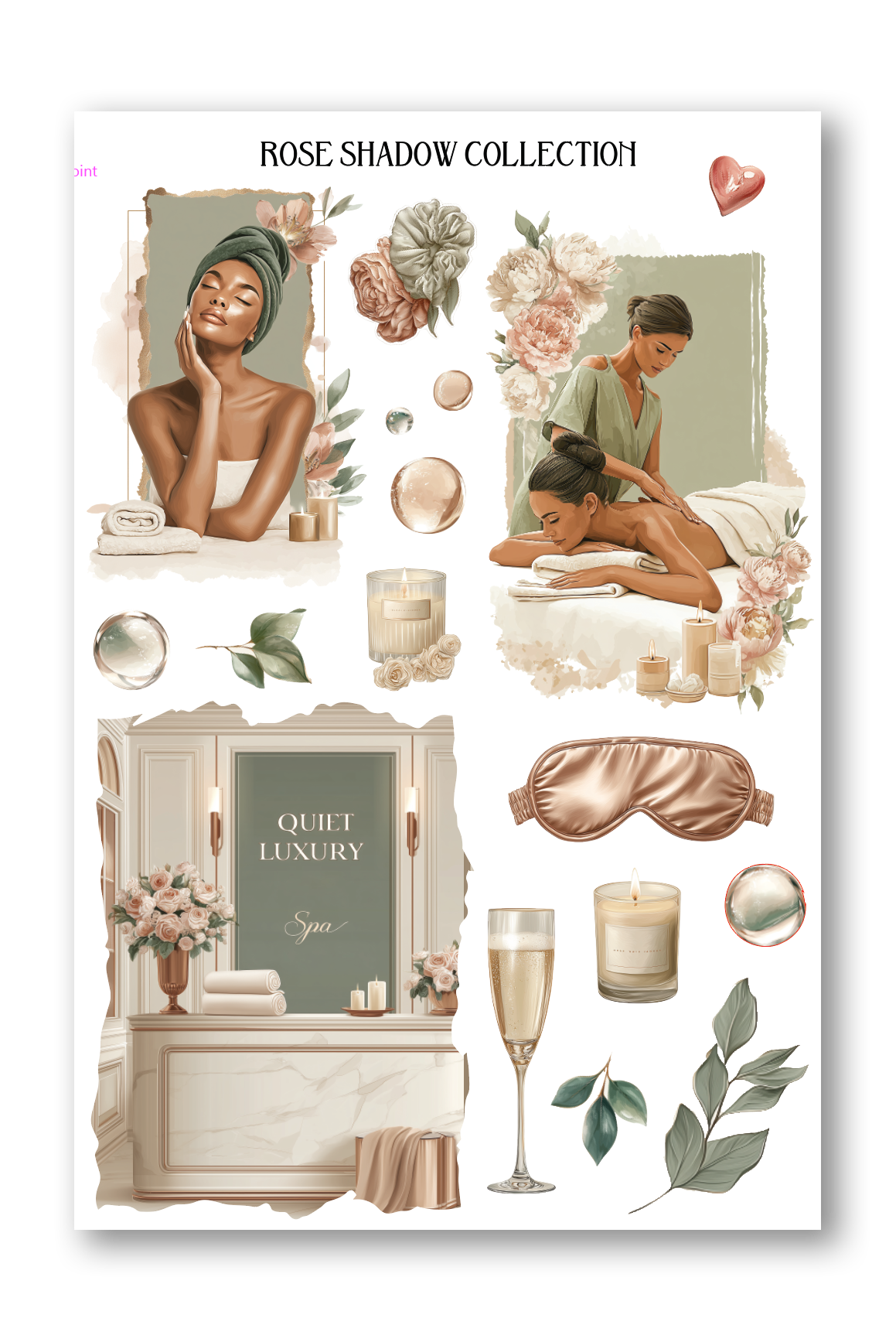 Spa Sheet Quiet Luxury Journaling sheet