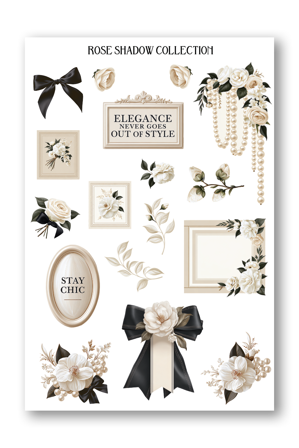 Decorative Camelia Boulevard Journaling sheet
