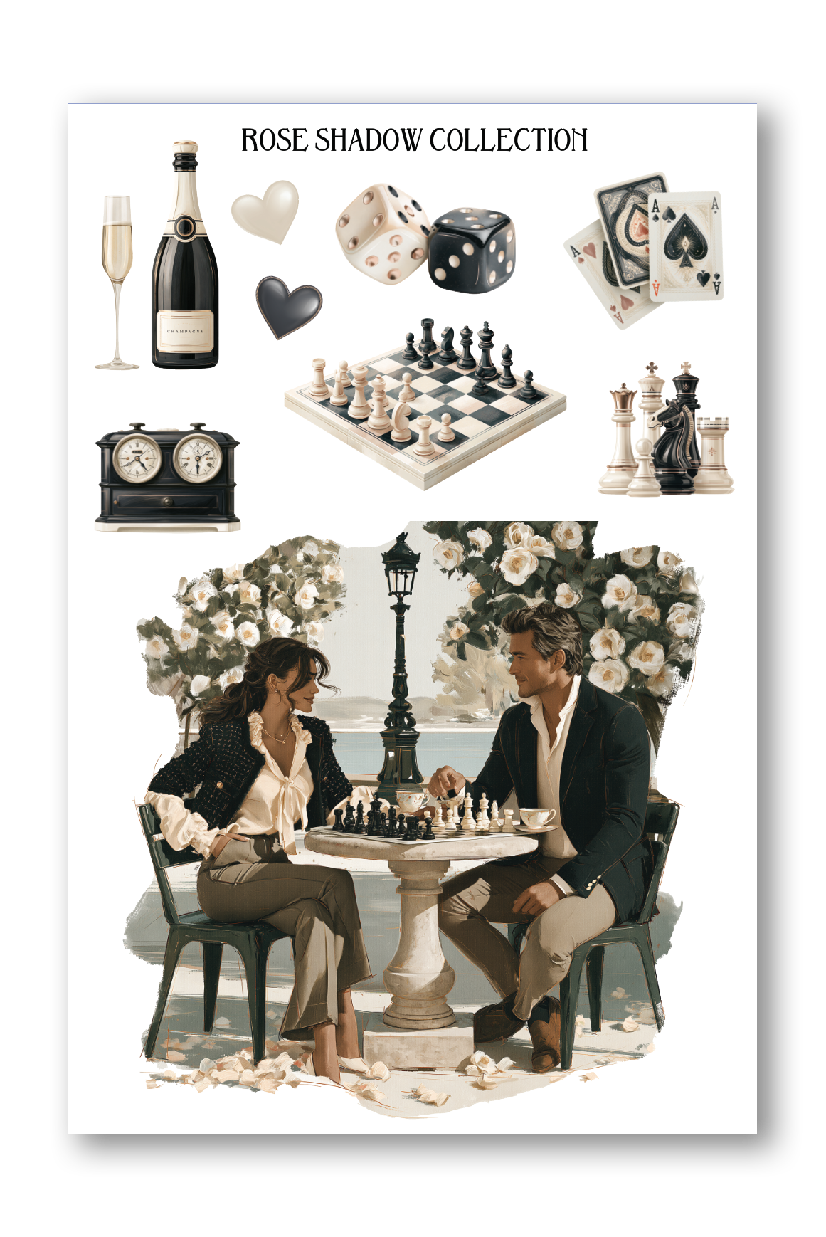 Chess Camelia Boulevard Journaling sheet
