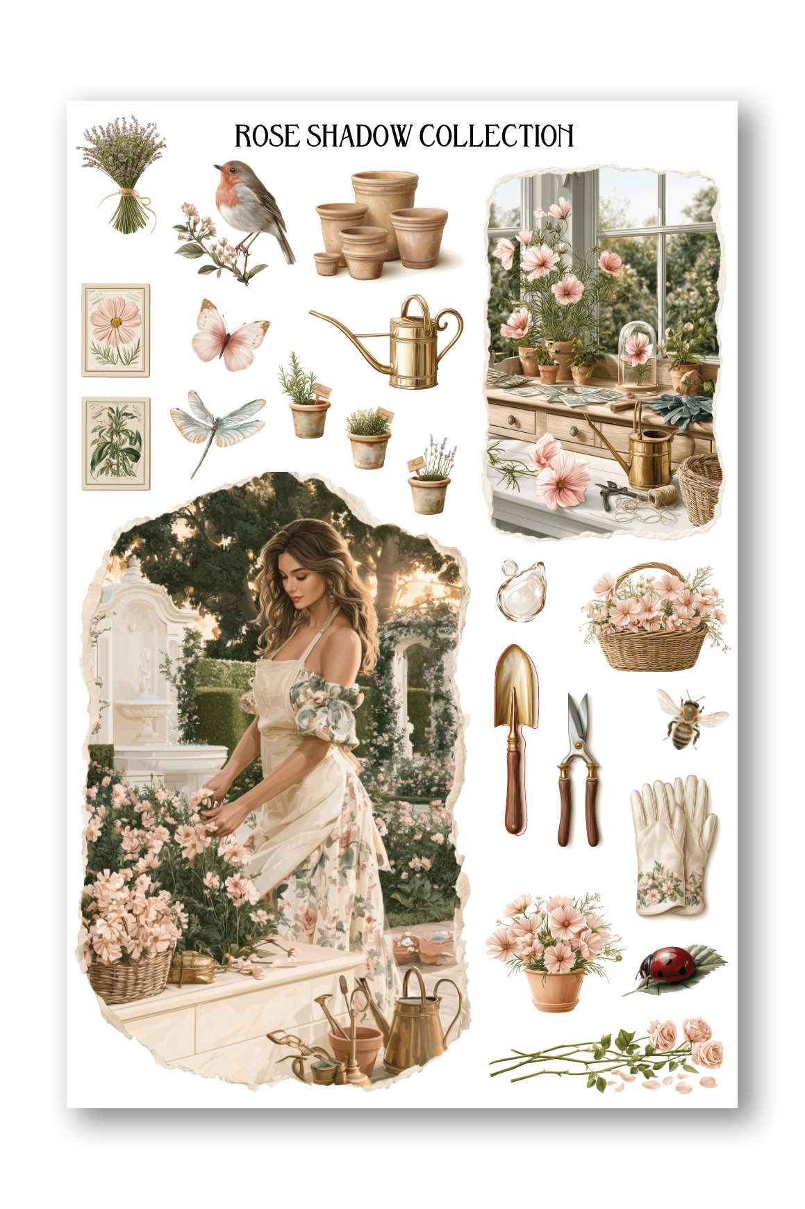 Gardening Sheet Golden Era Journaling sheet