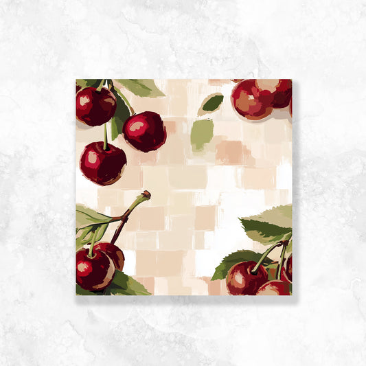 Cherry Pattern Dashboard Stickerbook VOL 44