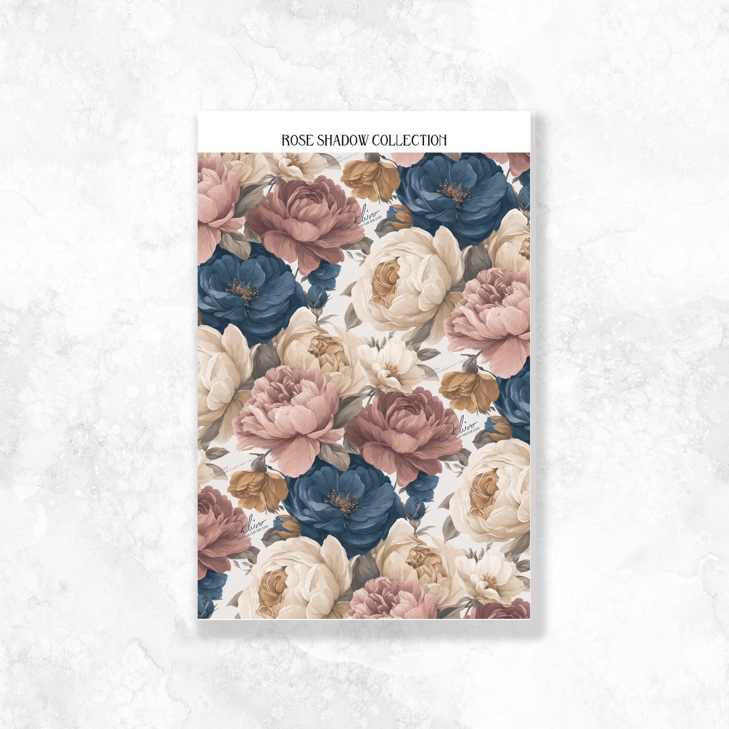 Floral Pattern Journaling Sheets VOL 51