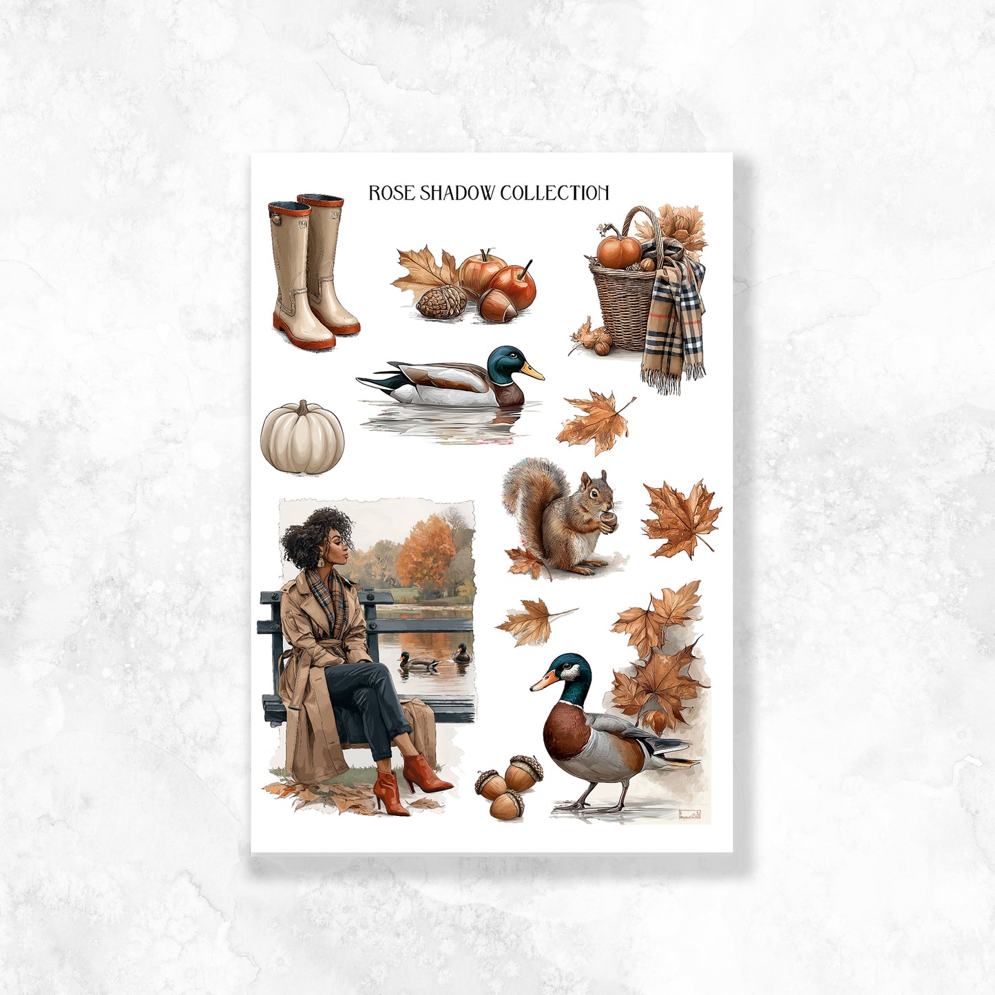 Hyde Park Sheet BearBurry Collection Journaling sheet