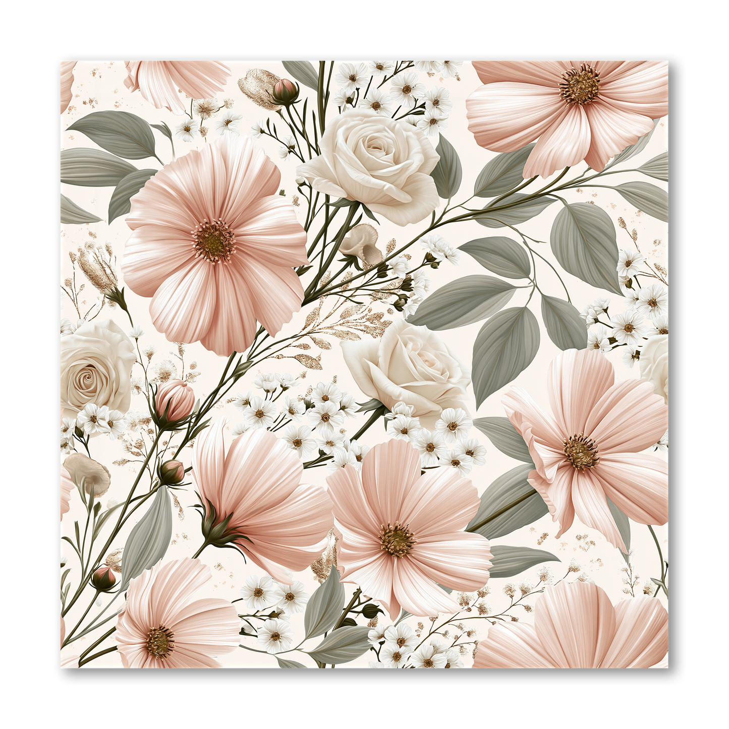 Floral Pattern Dashboard Golden Era Collection