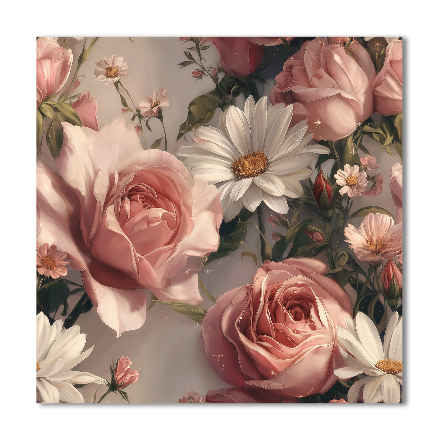 Flower Pattern Dashboard Stickerbook VOL 54 Juicy Bloom