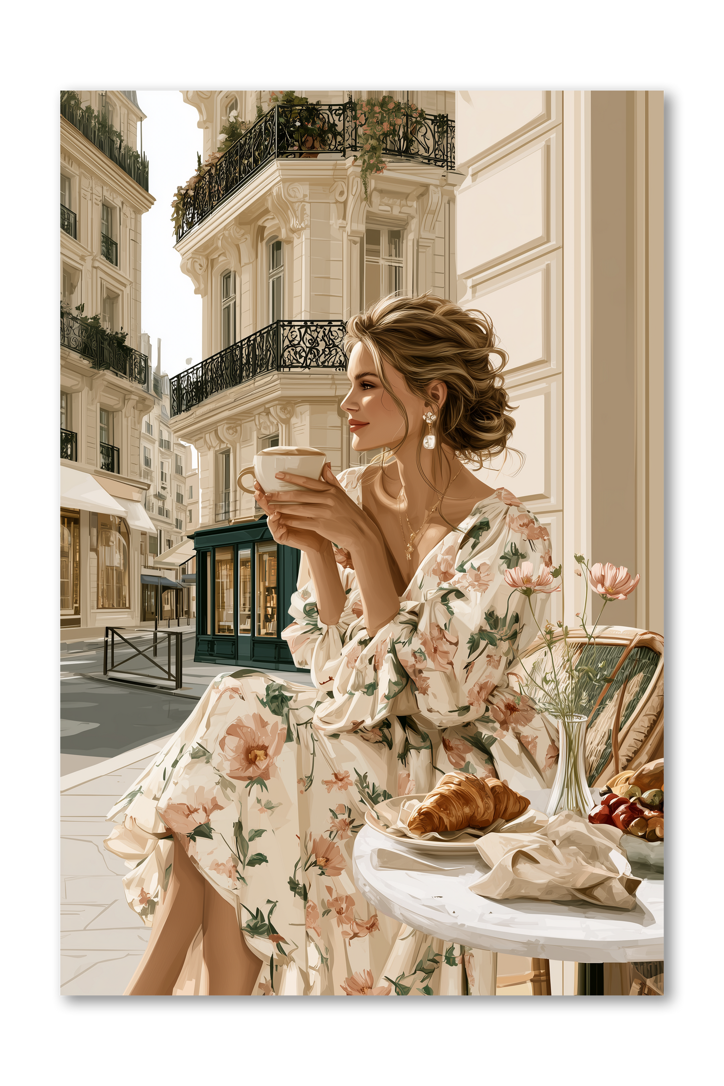 White Fashion Girl Dashboard Golden Era Collection