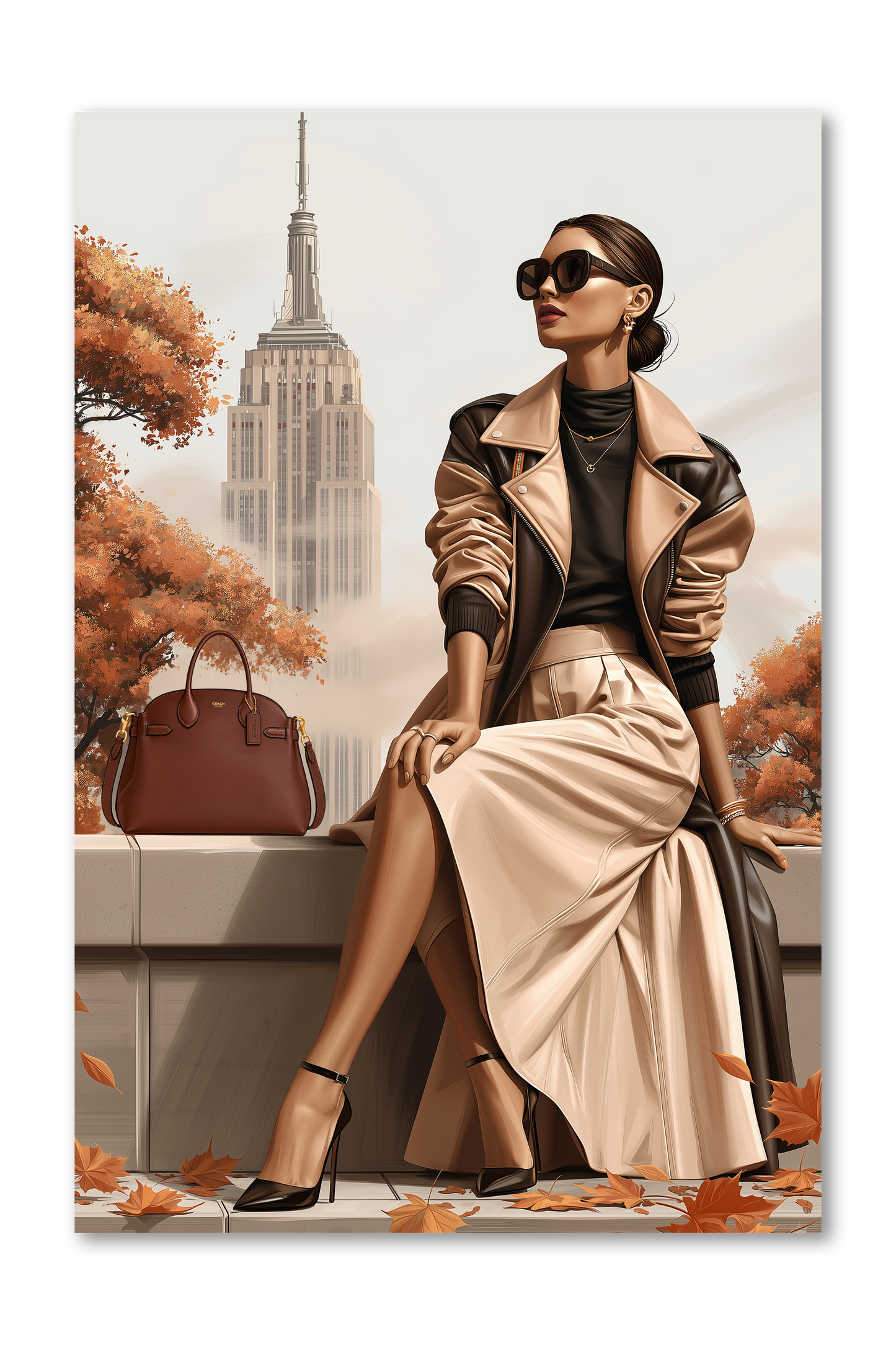 White Fashion Girl Dashboard Madison Autumn Collection