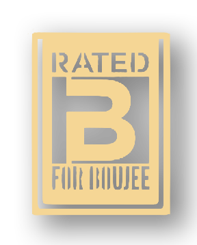 Rated B for Boujee Bookmark