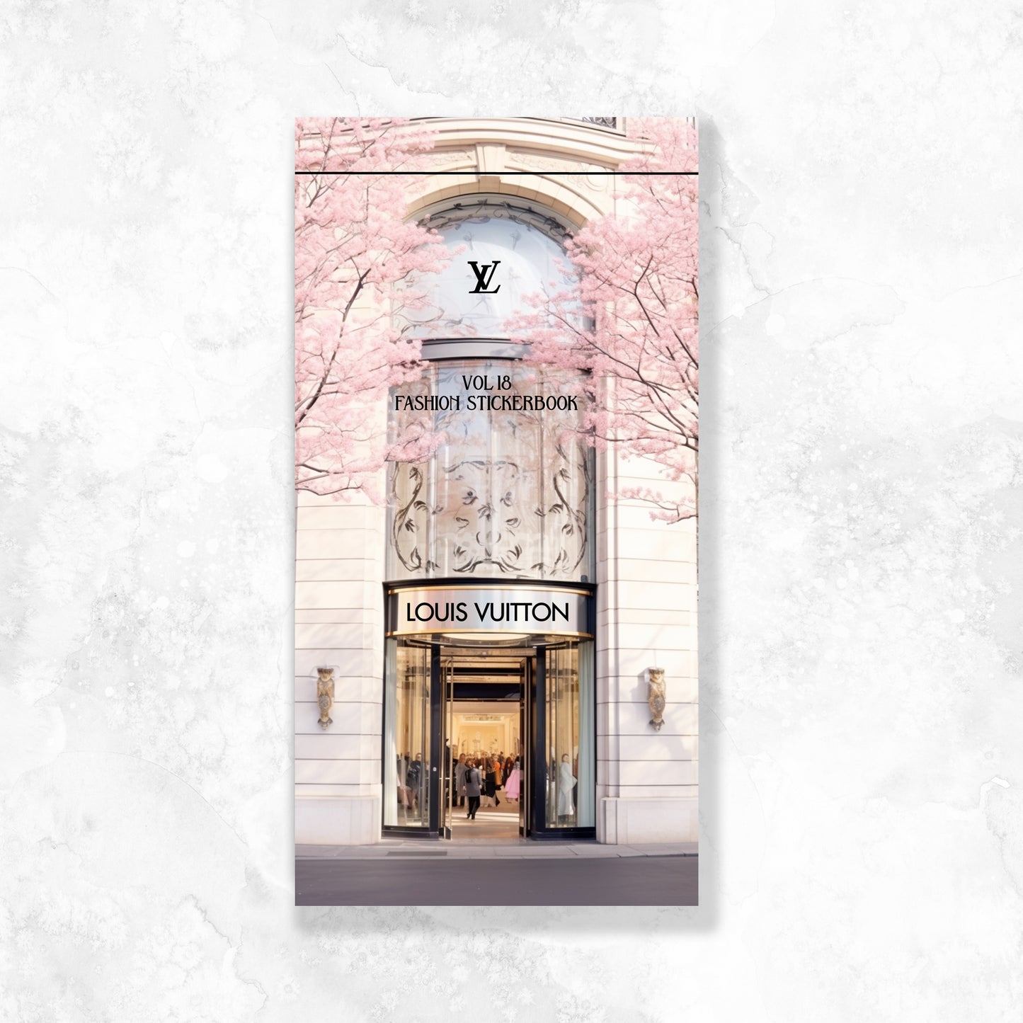 LV Cherry Blossom Exclusive Fashion Sticker Book (VOL 18)