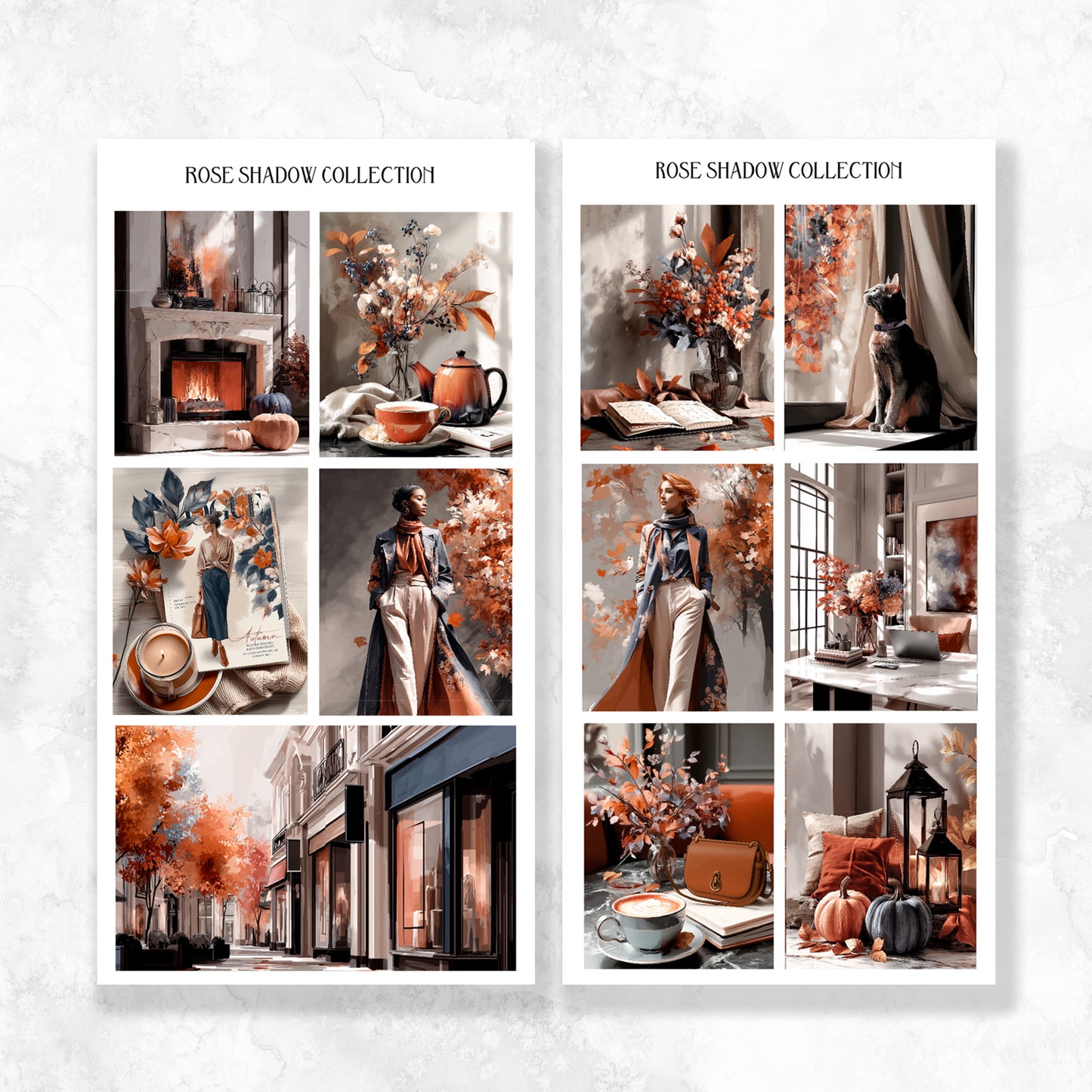Full Boxes ONLY Autumn in Vague Fashion Sticker book VOL 50