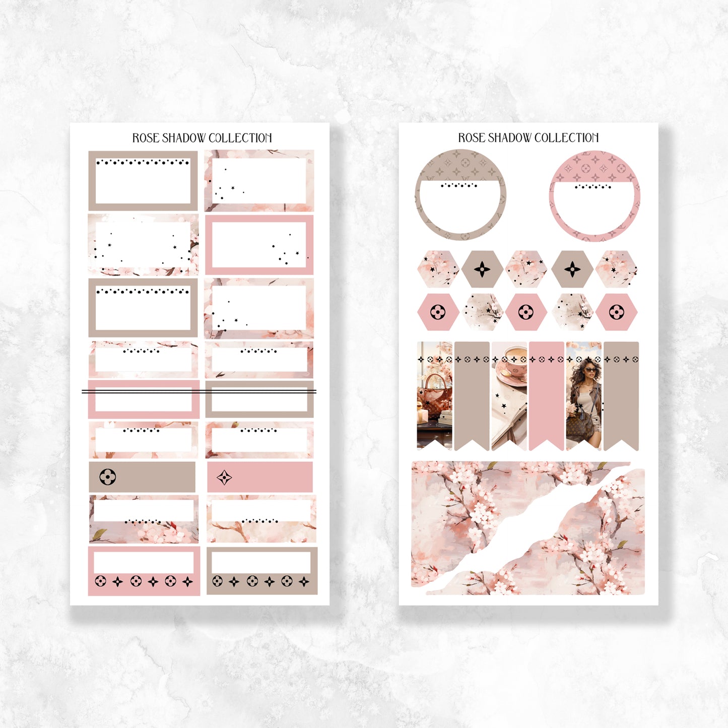 LV Cherry Blossom Exclusive Fashion Sticker Book (VOL 18)