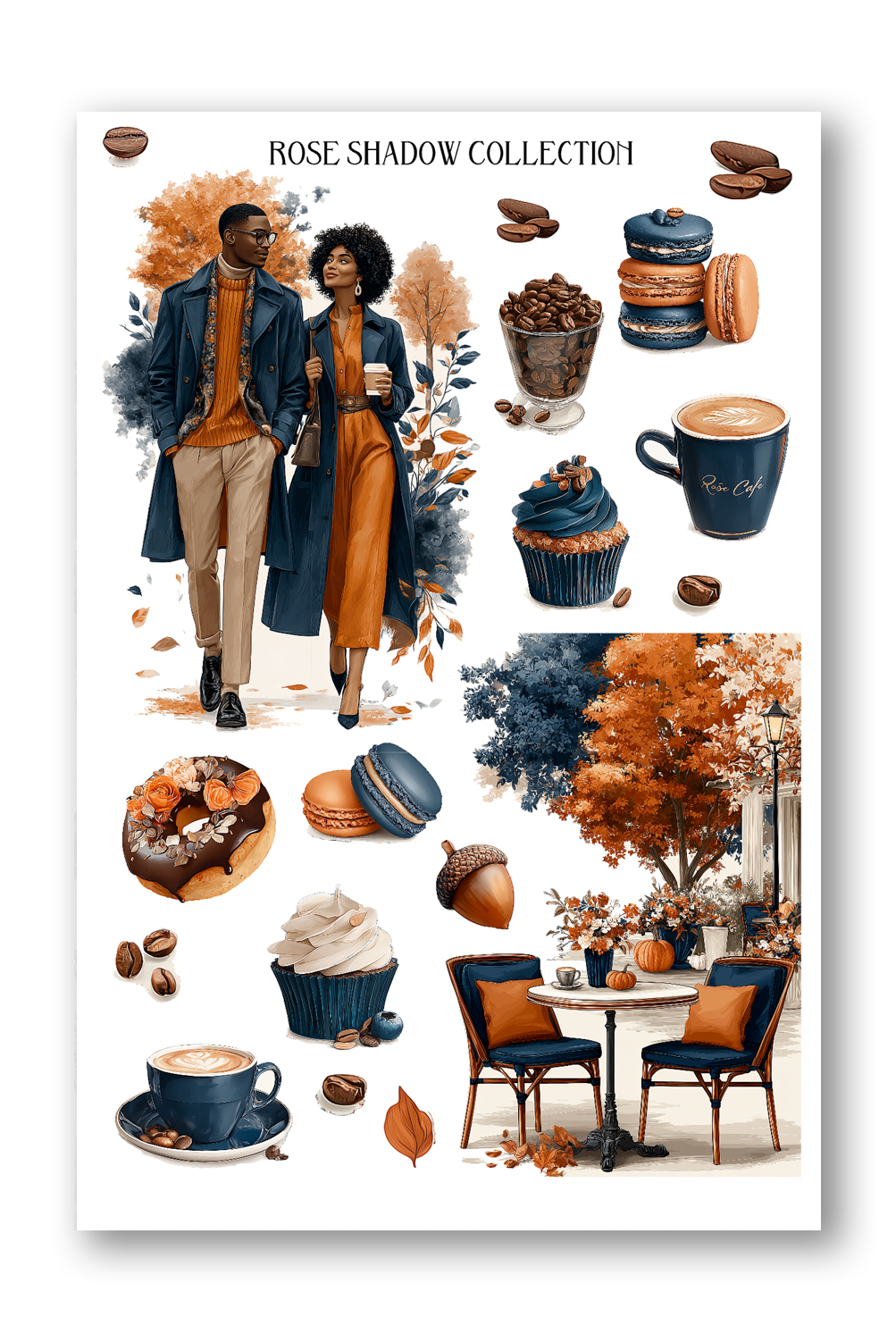 Coffee shop sheet Autumn In Vague Journaling Sheets VOL 50