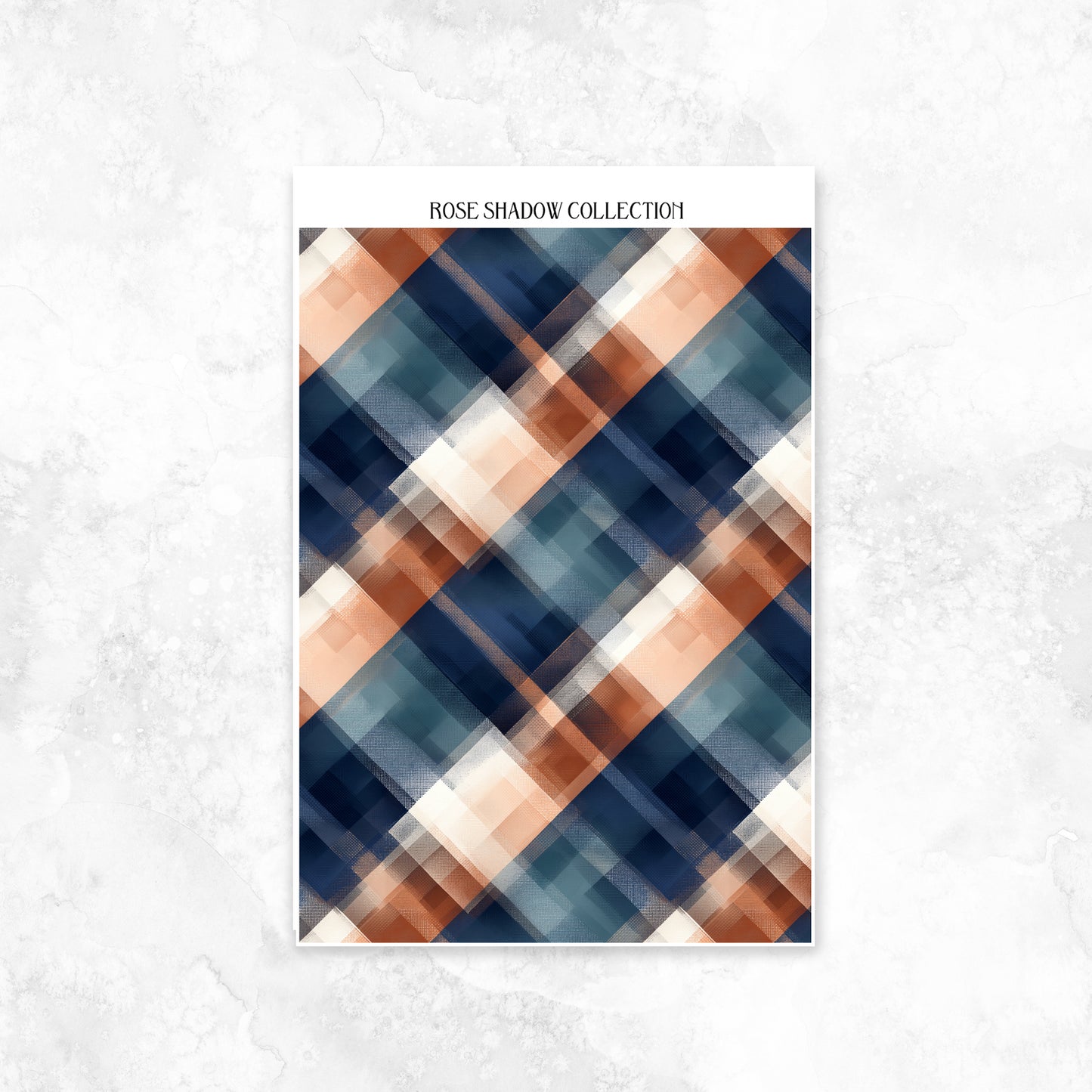 Plaid Pattern 2 Journaling Sheets VOL 50