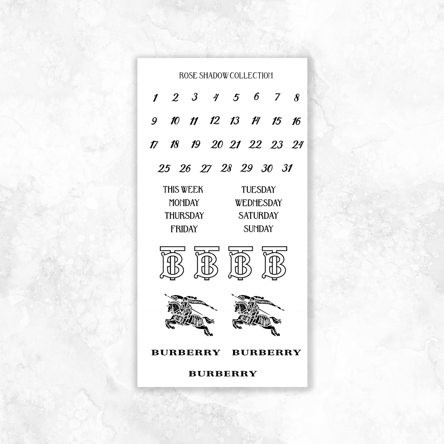 Burberry Exclusive Fashion Sticker Book (VOL 15)