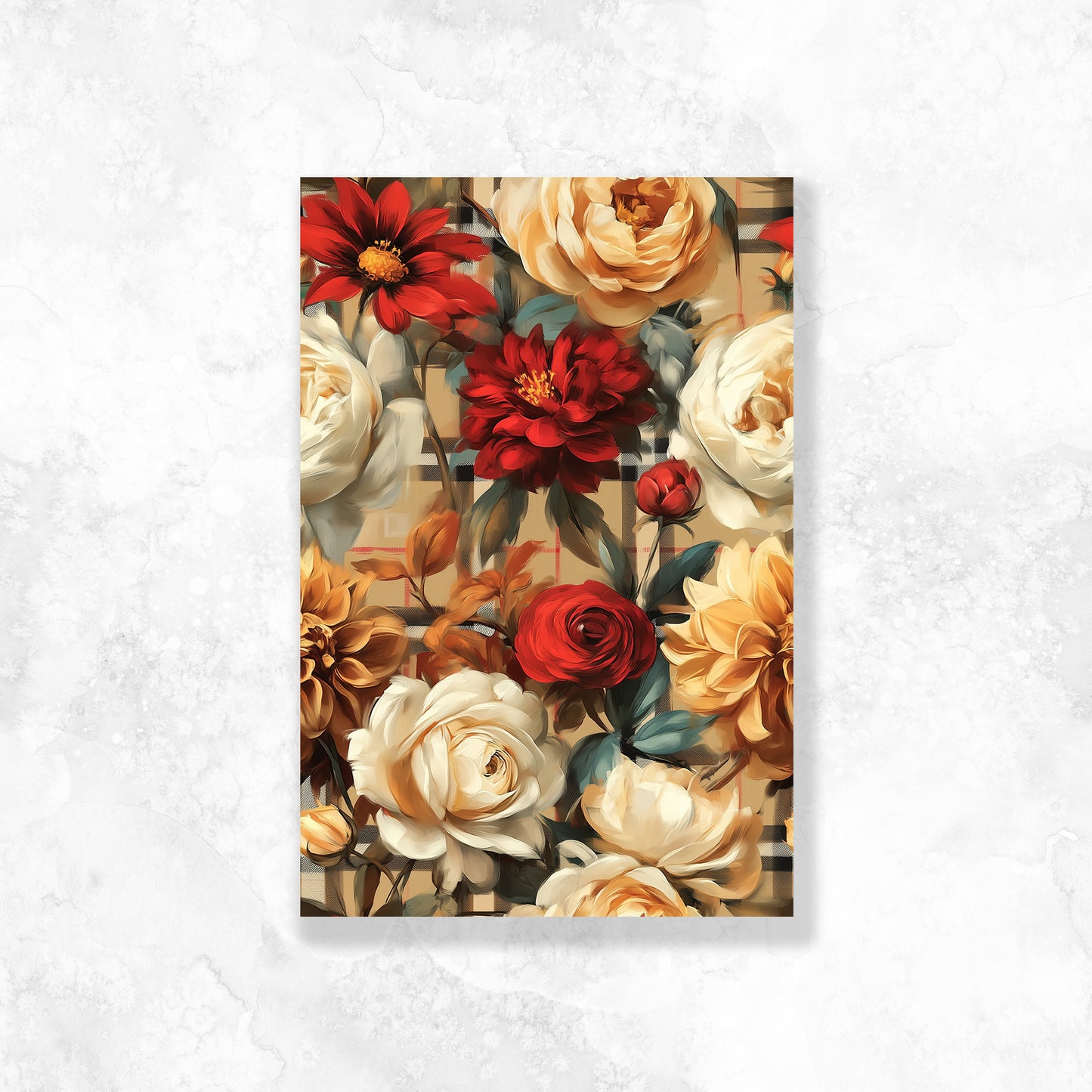 Floral Pattern BearBerry Dashboard Stickerbook VOL 52