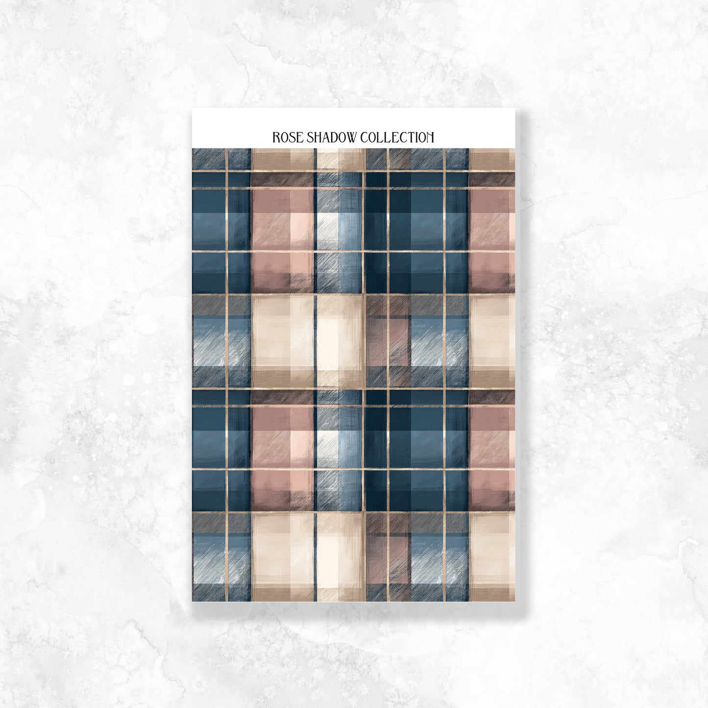 Plaid Pattern Journaling Sheets VOL 51
