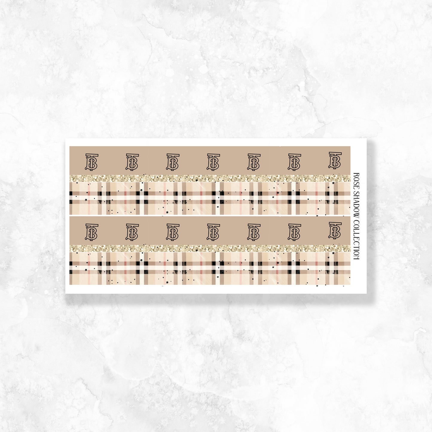 Burberry Bottom Washi Add on sheet