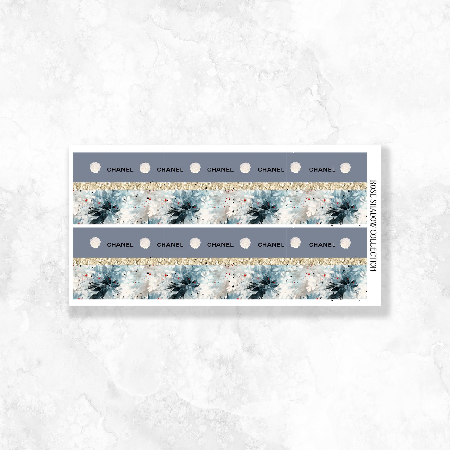 Chanel Christmas Bottom Washi Add on sheet