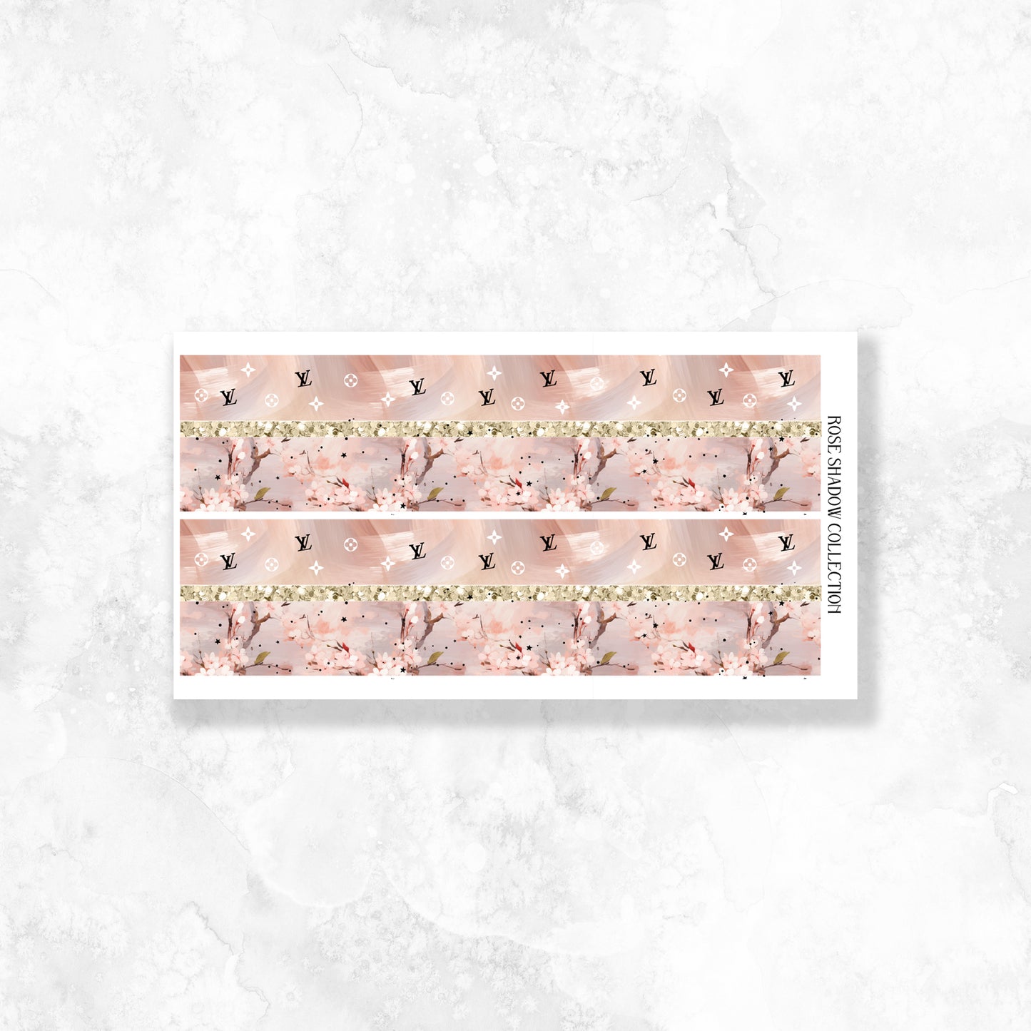 Lv Cherry Blossom Bottom Washi Add on sheet