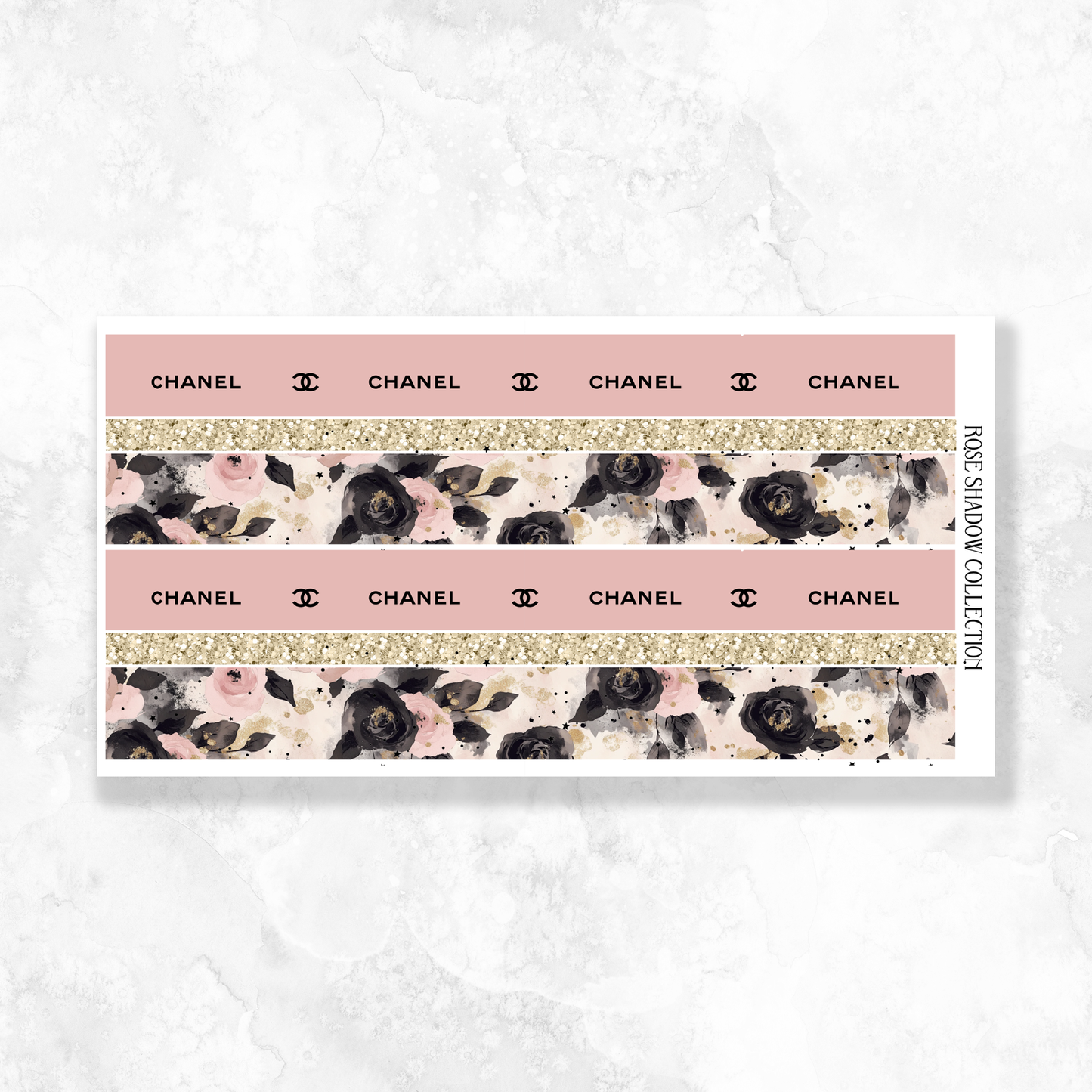 Bottom Washi Add on sheet Stickerbook New Years in Venice VOL 34