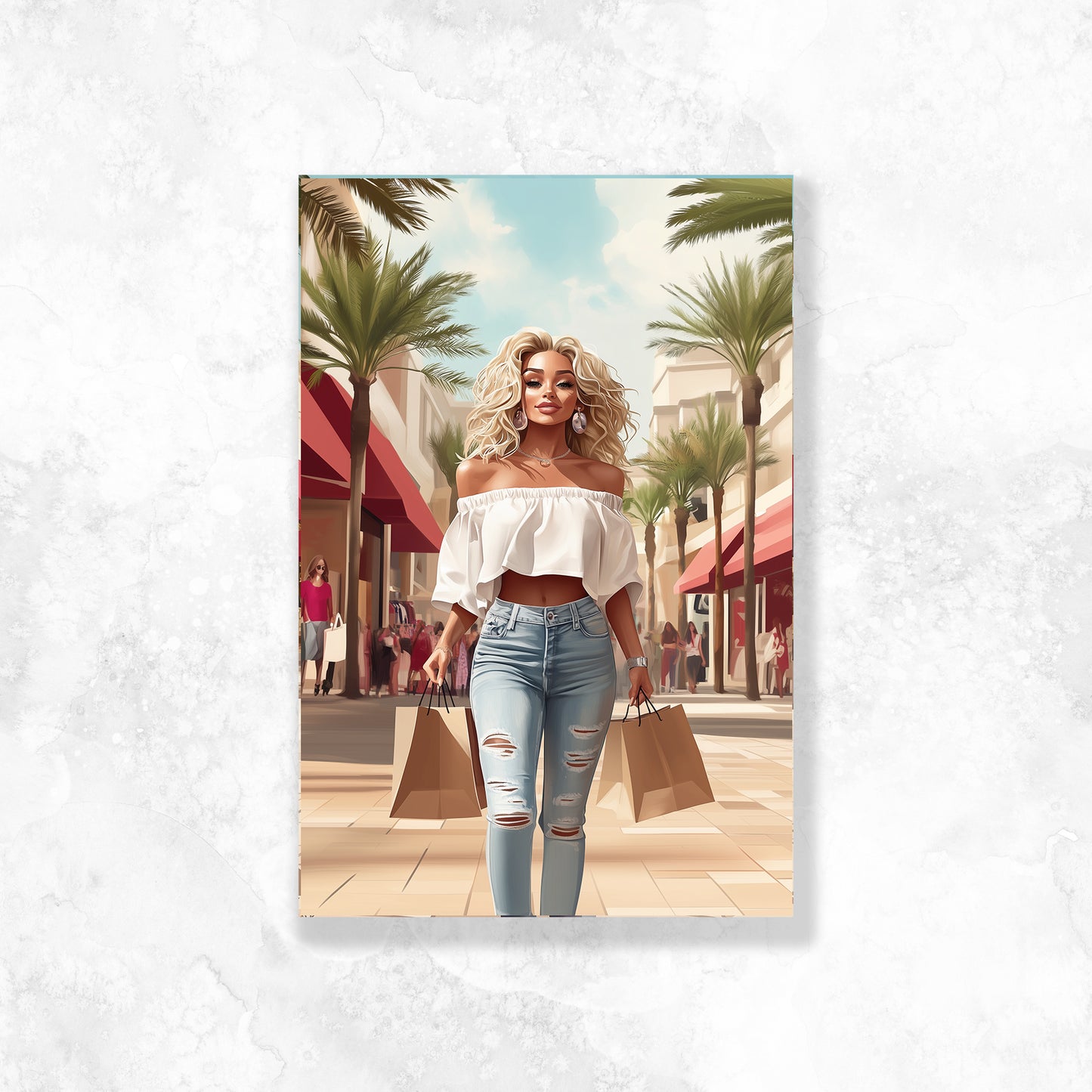 White Fashion Girl Dashboard Stickerbook VOL 44