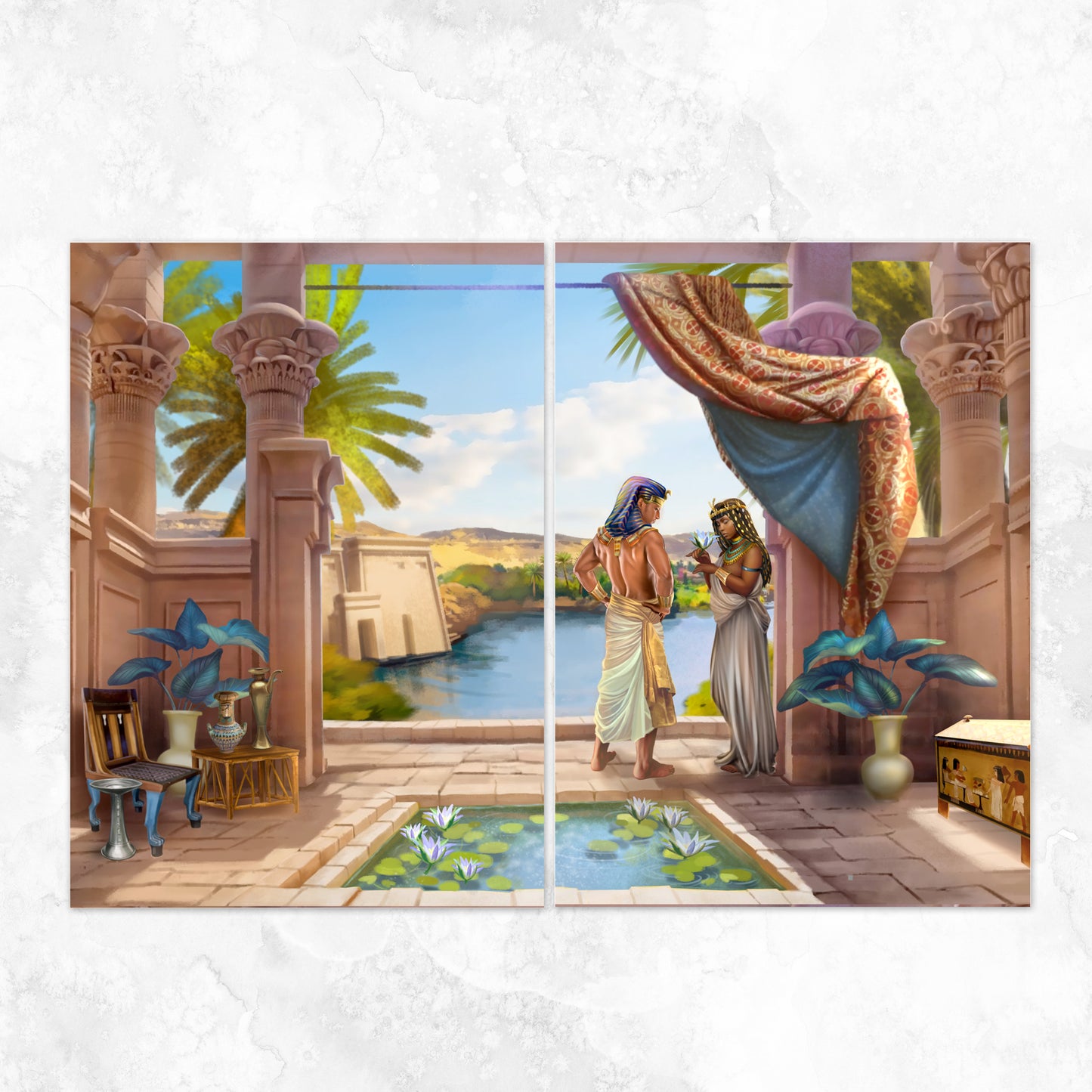 Ancient Egypt Scene Dash Queen Nefertari Collection