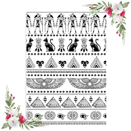 Ancient Egypt Pattern Vellum / Acetate