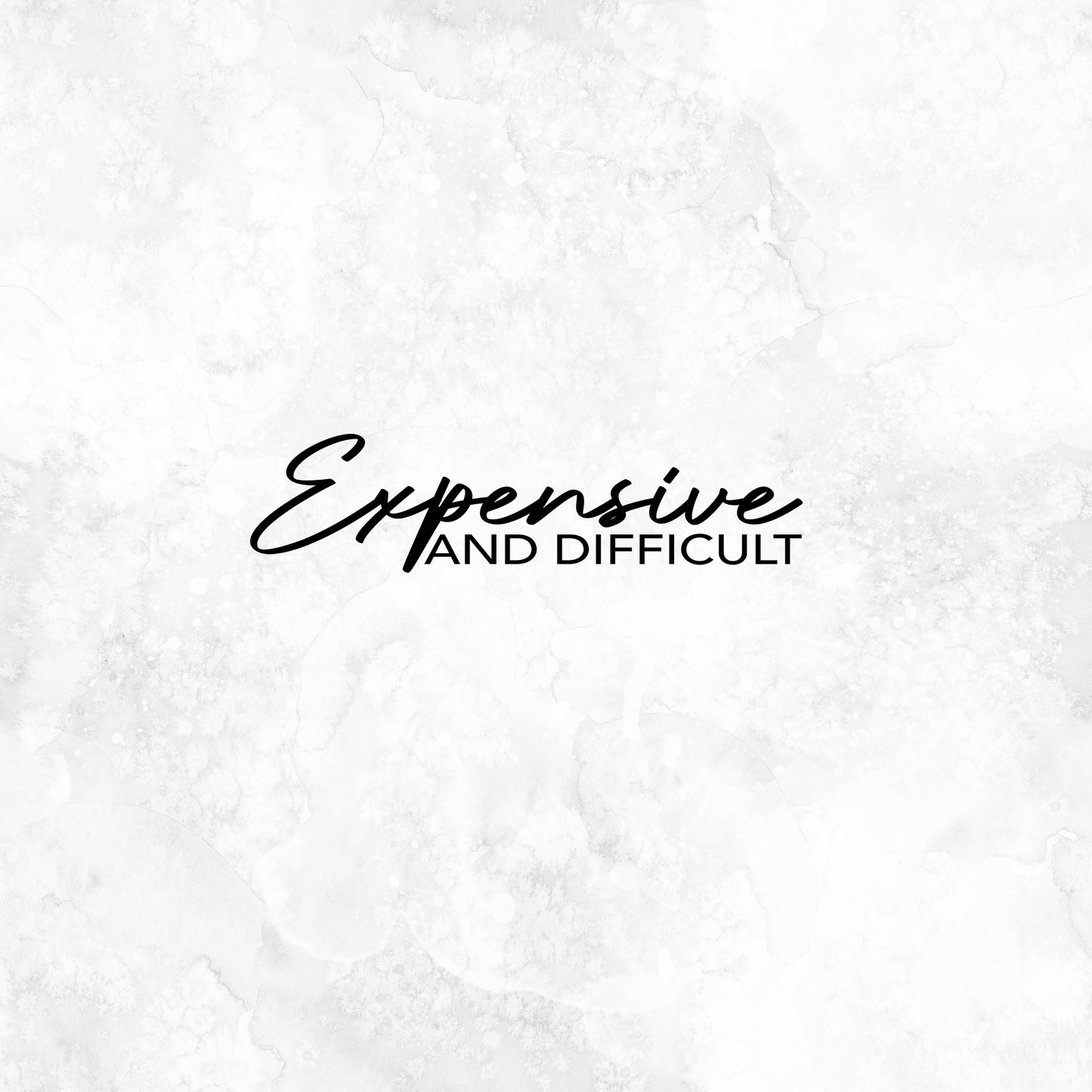 Expensive & Difficult  Vellum Die-cut Gold Foil