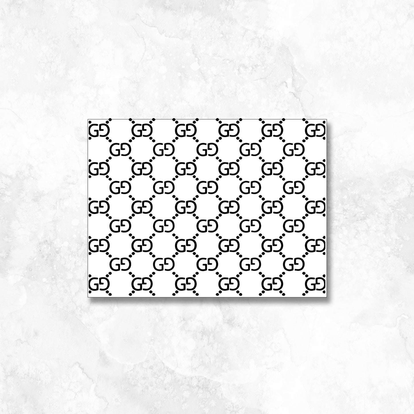 Gucci Pattern acetate or vellum