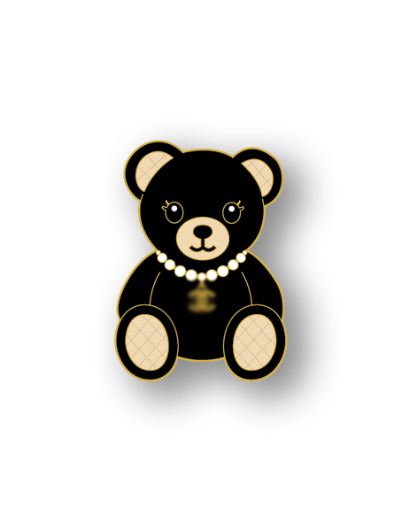 Camelia Bear Enamel Pin