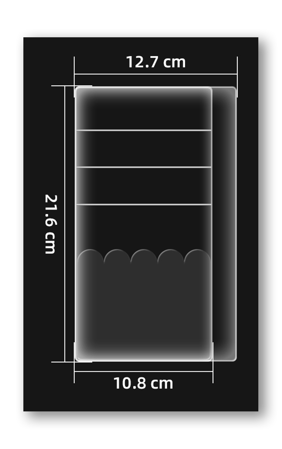 Notebook Clear Adhesive Pocket (options available)