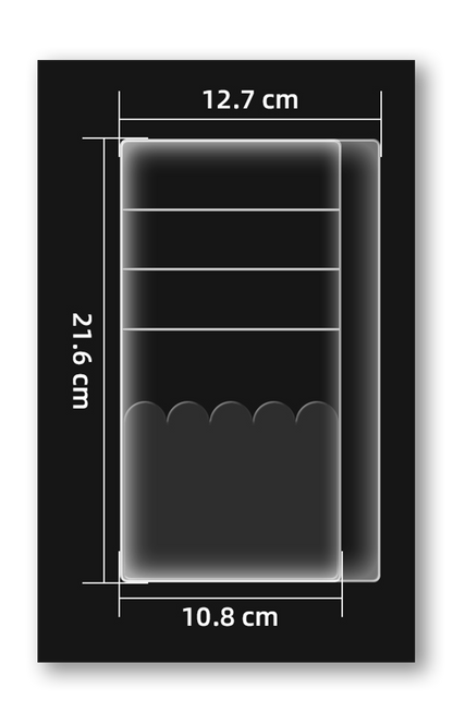 Notebook Clear Adhesive Pocket (options available)