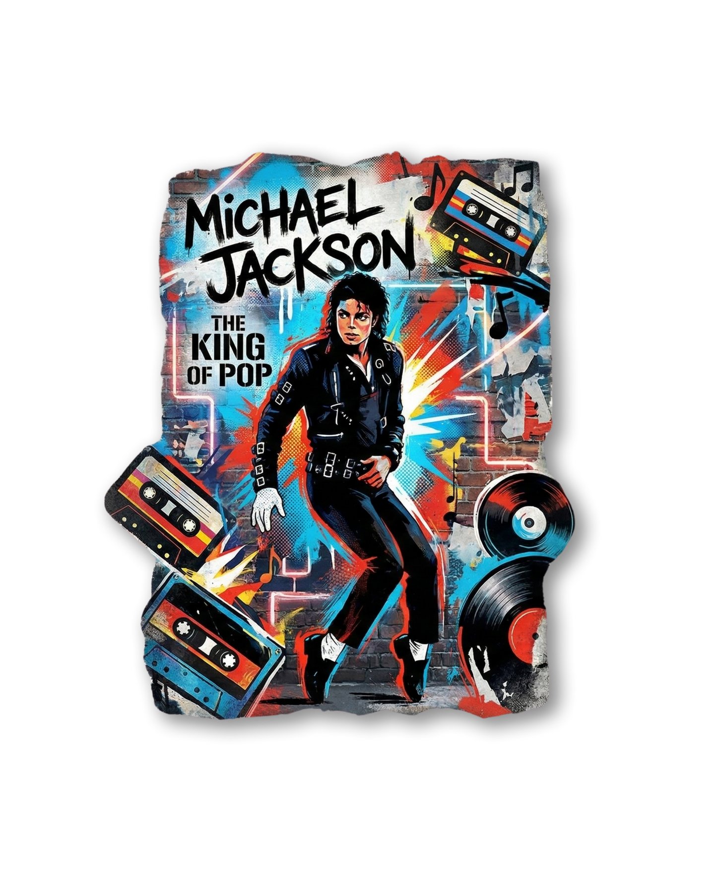 King Of Pop diecut sticker