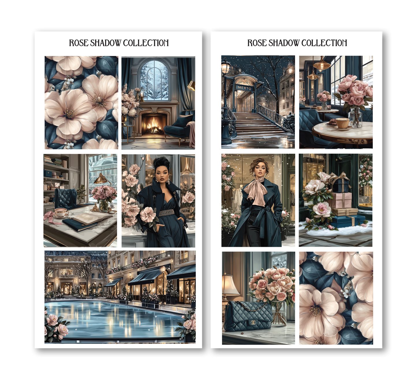 Full Boxes ONLY Camellia Frost Fashion Sticker book VOL 56