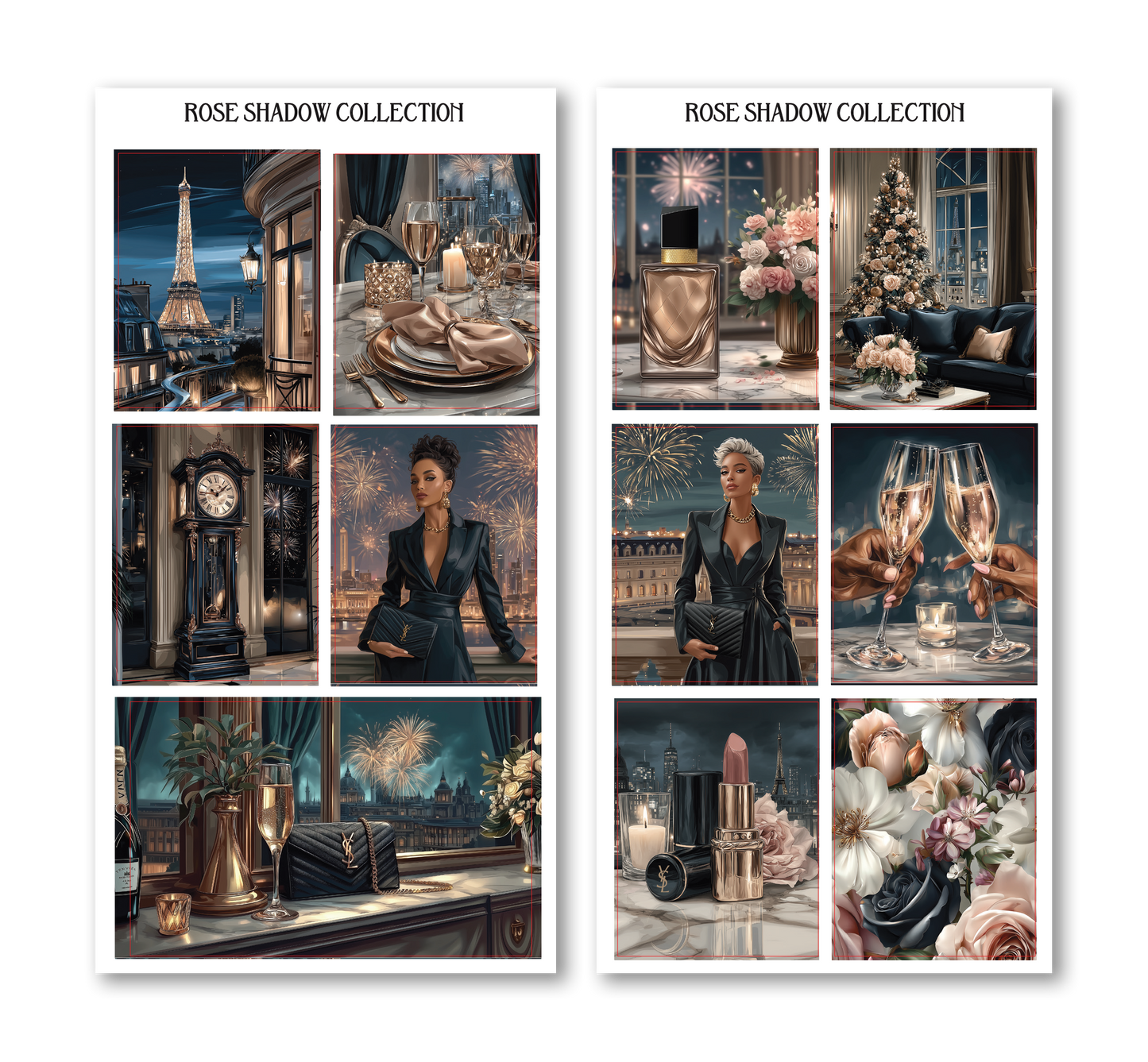 Full Boxes ONLY Paris After Dark Fashion Sticker book VOL 55