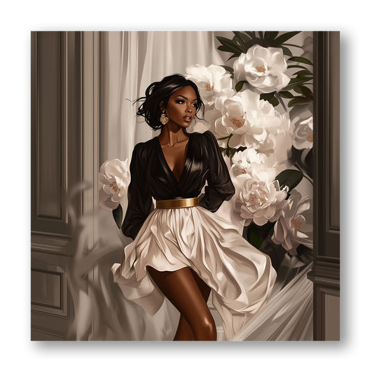 Black Fashion Girl Dashboard Stickerbook VOL 37