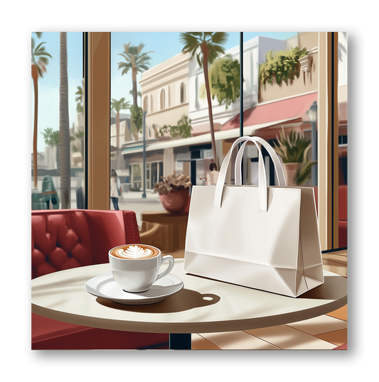 Coffee shopping bag Dashboard Stickerbook VOL 44 (Gold Foil Only)