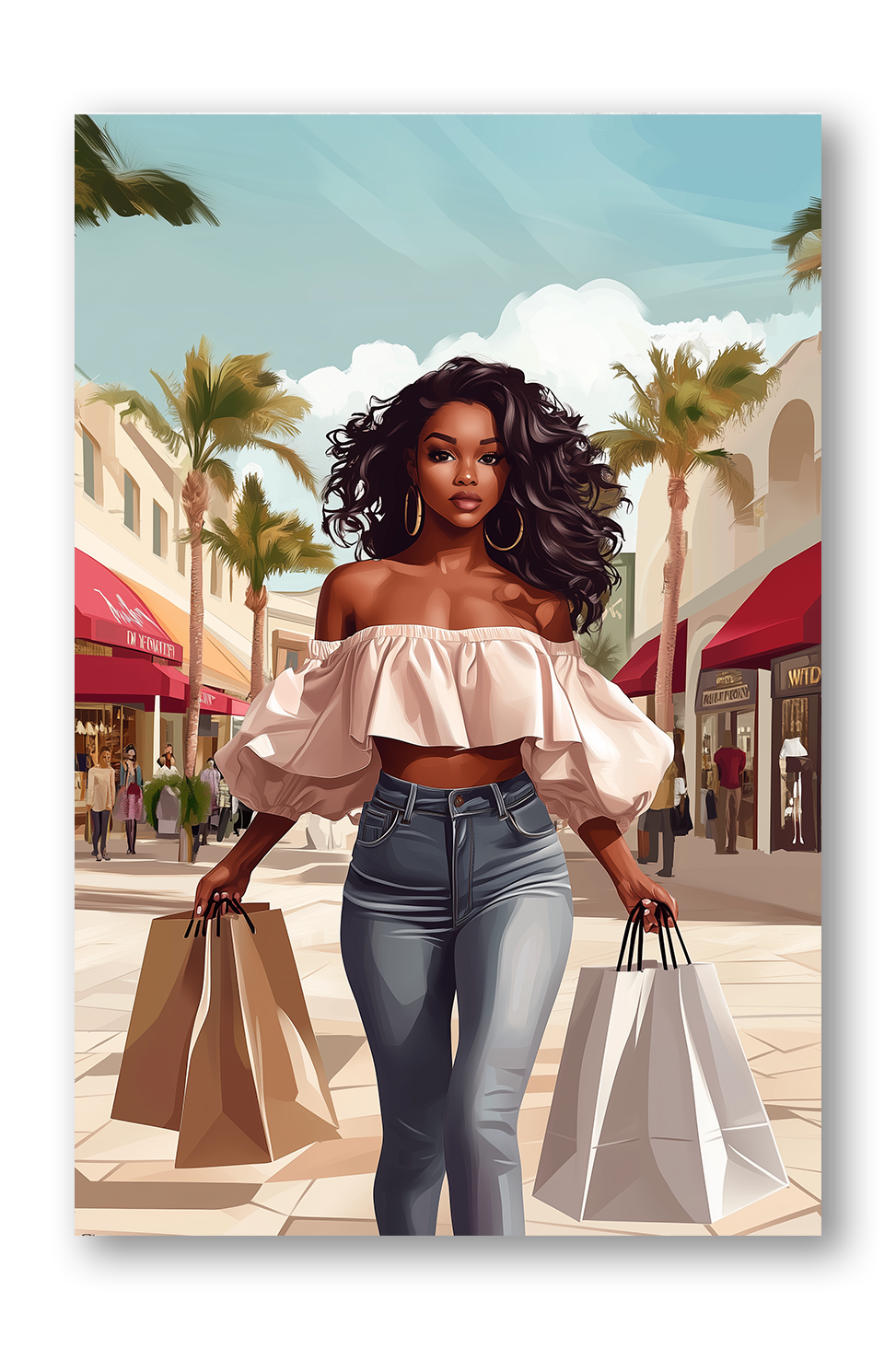 Black Fashion Girl Dashboard Stickerbook VOL 44