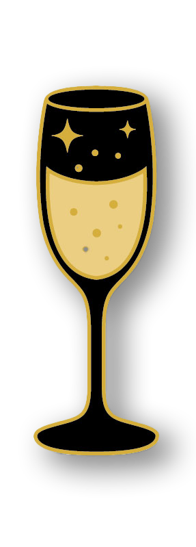 Champagne Cup  Magnetic Pins VOL 55